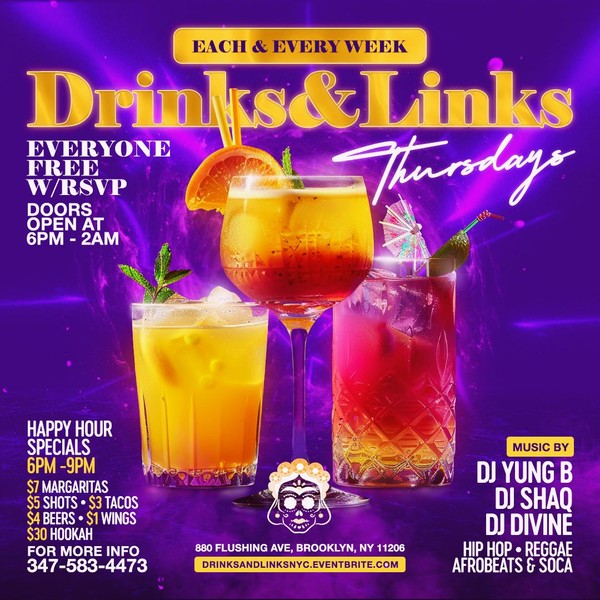 Drinks and Links Thursdays At MAMATACO Everyone Free + Happy Hour Specials