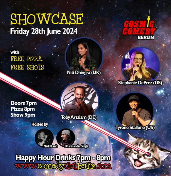 Cosmic Comedy Club Berlin : Showcase / Friday 28th June 2024