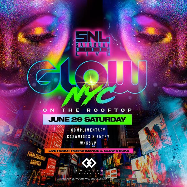 Glow NYC  @ Polygon BK 2 Floors with Rooftop: Free entry w/ RSVP