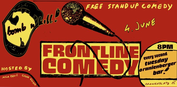 FRONTLINE COMEDY - STAND UP COMEDY ON A TUESDAY 4.6.24