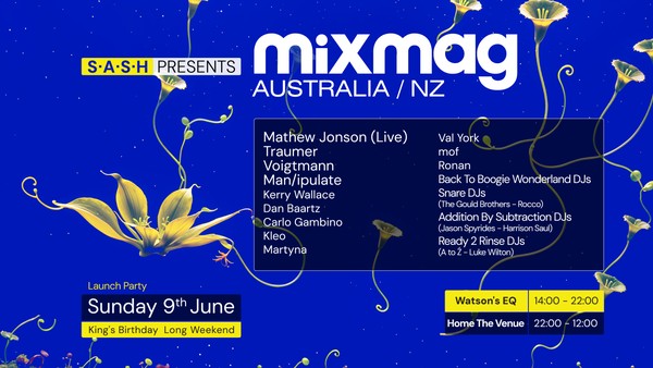 ★ S.A.S.H PRESENTS MIXMAG AUSTRALIA/NZ LAUNCH PARTY ★ S.A.S.H BY NIGHT ★