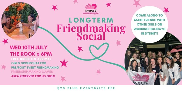 Longterm Friendmaking Social | Wednesday 10th July