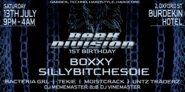 Bark Division: 1st Birthday Ft Boxxy & Sillybitchesdie