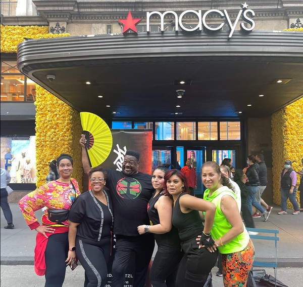 IronStrength in Herald Square with Big Rufus and the Zumba All Stars!