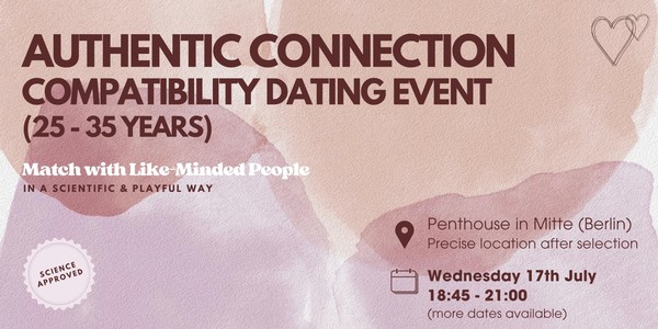 Authentic Connection Speed Dating: Match Like-Minded People (25-35 years)