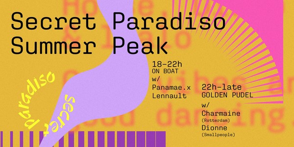 Secret Paradiso Summer Peak - On Boat & In Venue