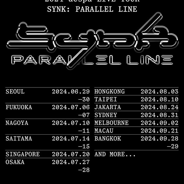 2024 aespa LIVE TOUR - SYNK: Parallel Line - Singapore