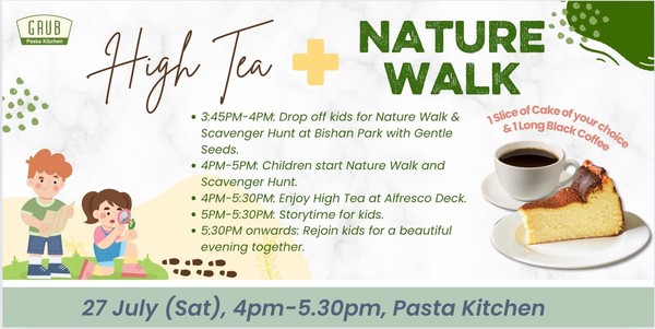 High Tea + Nature Walk for Kids @ Bishan Park