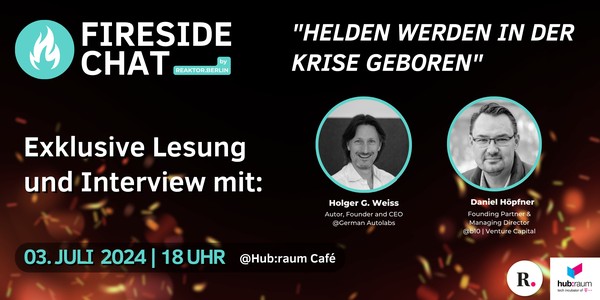 Fireside Chat und exklusive Lesung mit Holger G. Weiss und Daniel Höpfner