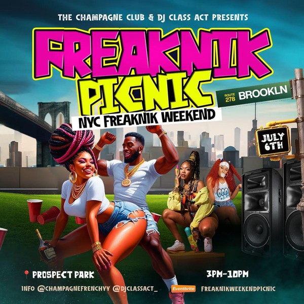 “FREAKNIK NYC PICNIC “ SATURDAY JULY 6th @ “PROSPECT PARK” BROOKLYN NY 3pm