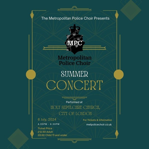 Metropolitan Police Choir Summer Concert 2024