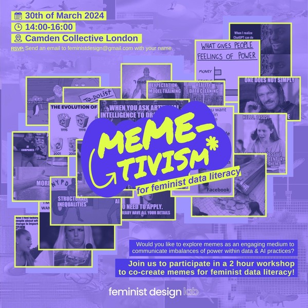 London Data Week Event: Meme-tivism for Feminist Data Literacy