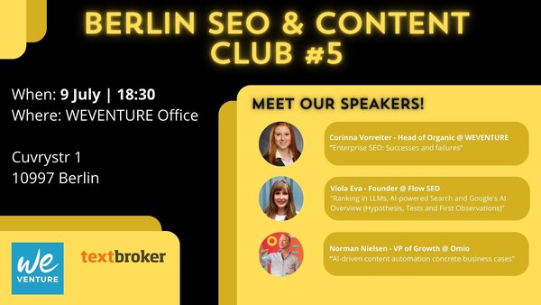 Berlin SEO & Content Club #5
