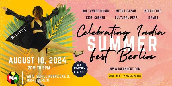 Berlin Summer Fest 2024 - Open Air | Food Stalls | Bollywood Music