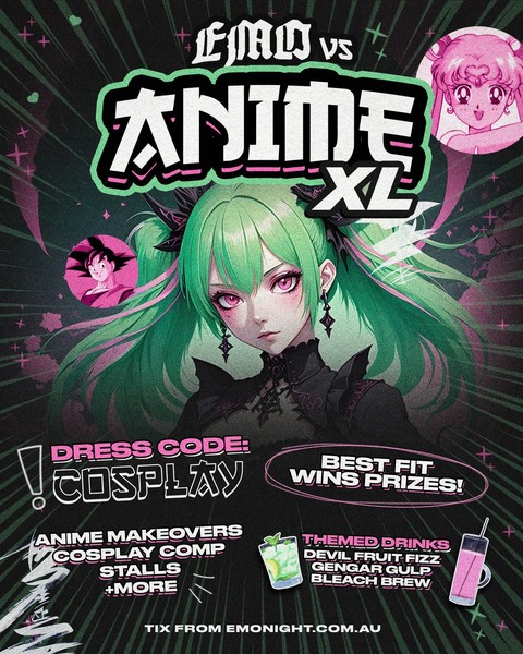 Emo VS Anime XL - Emo Night Melbourne