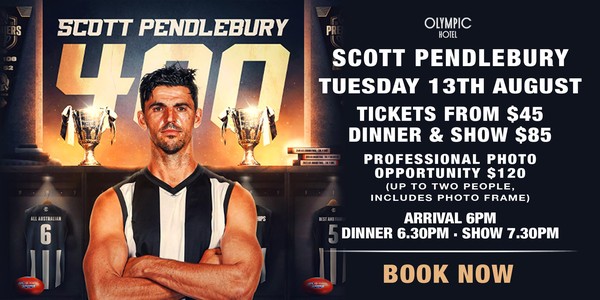 An evening with Scott Pendlebury LIVE at Olympic Hotel!