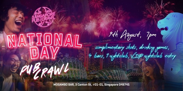 Celebrating Singapore's Spirit: National Day Pub Crawl 2024