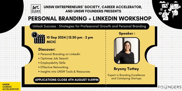 UNSW EntSoc: Personal Branding & LinkedIn Optimization