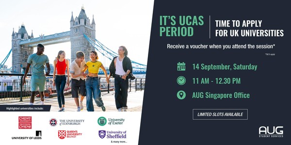 Apply to UK Universities: UCAS Workshop - 14 Sep 2024