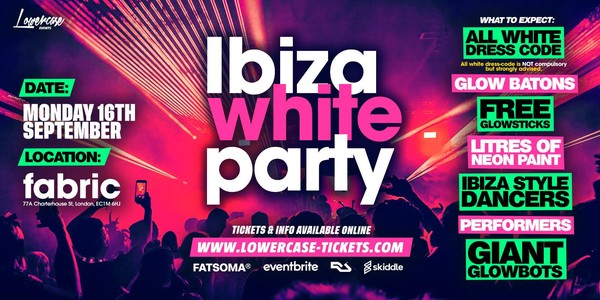 THE FRESHERS IBIZA WHITE PARTY AT FABRIC! LONDON FRESHERS WEEK 2024