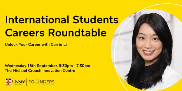 Unlock your Career! - International Students' Careers Round Table