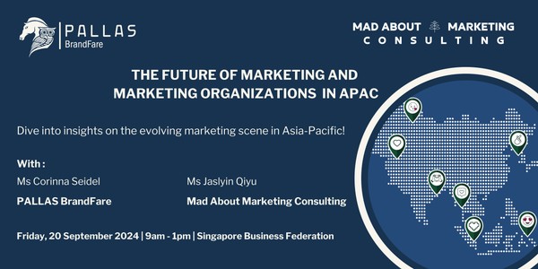 The Future of Marketing & Marketing Organizations in APAC on 20 Sep in SG!