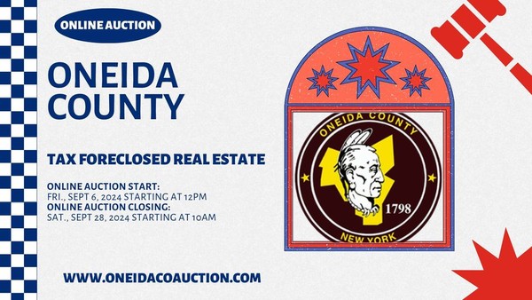 Oneida County - Tax Foreclosed Real Estate (ONLINE ONLY AUCTION)