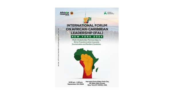 INTERNATIONAL FORUM ON AFRICAN-CARIBBEAN LEADERSHIP (IFAL) – NEW YORK 2024