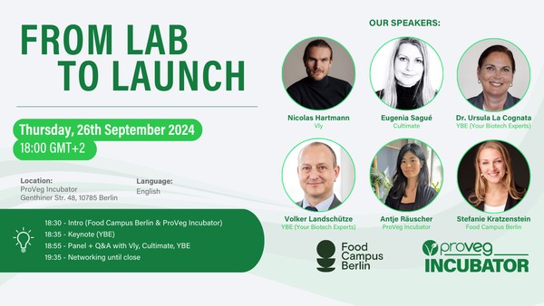 From Lab to Launch by Food Campus Berlin & ProVeg Incubator