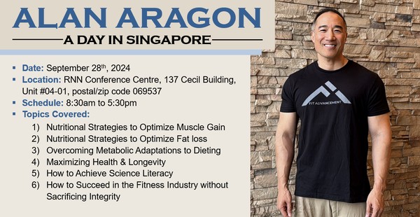 Alan Aragon Singapore