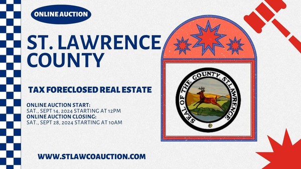 St. Lawrence County - Tax Foreclosed Real Estate (ONLINE ONLY AUCTION)