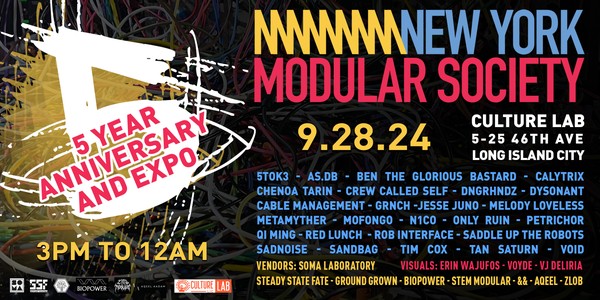 New York Modular Society 5 Year Anniversary Festival: Featuring 30+ Artists