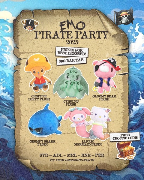 EMO PIRATE PARTY 2 - EMO NIGHT SYDNEY 2025 EMO PIRATE PARTY 2 - EMO NIGHT SYDNEY 2025