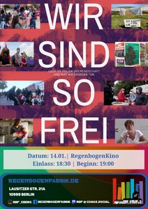 "Wir sind so frei" - Dokumentarfilm mit Diskussion im RegenbogenKino