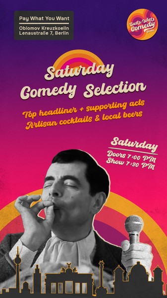 English stand-up: Saturday MUSICAL Comedy Special w. Dave Adams (AUS) & more