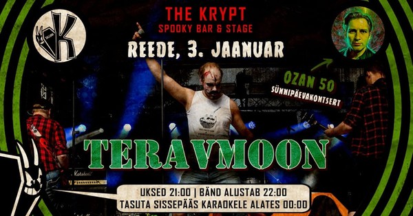 TERAVMOON special show Ozan 50 + free karaoke @ The Krypt ⚰️ TERAVMOON special show Ozan 50 + free karaoke @ The Krypt ⚰️