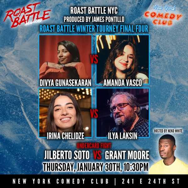 Roast Battle NYC ft: Divya Gunasekaran, Amanda Casco, Irina Chelidze, Ilya Laskin