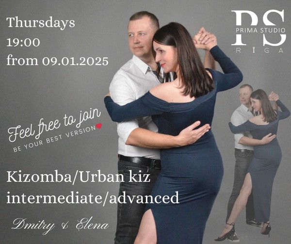 Kizomba/Urban kiz Intermediate-advanced level Kizomba/Urban kiz Intermediate-advanced level