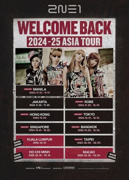 2NE1 Concert 2025 Malaysia | 2024-25 2NE1 ASIA TOUR [WELCOME BACK] IN KUALA LUMPUR