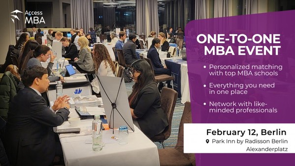 Discover One-to-One MBA Opportunities in Berlin on February 12 Discover One-to-One MBA Opportunities in Berlin on February 12