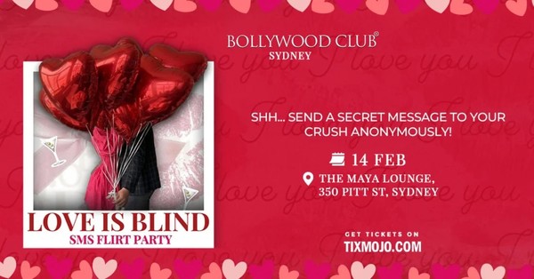 Love is Blind – SMS Flirt Party at The Maya Lounge, Sydney Love is Blind – SMS Flirt Party at The Maya Lounge, Sydney