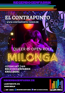 "El Contrapunto Tango" – Queer & Open Role Milonga im RegenbogenKino