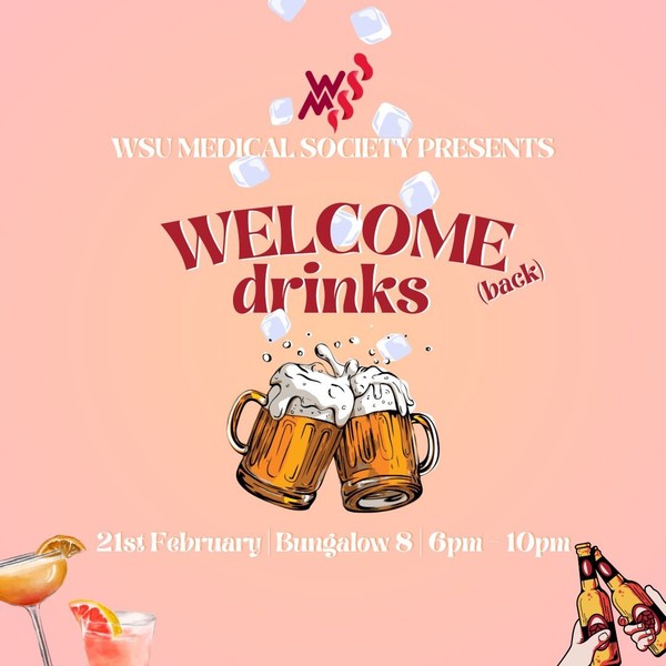 WSMS presents: Welcome (Back) Drinks 2025 WSMS presents: Welcome (Back) Drinks 2025