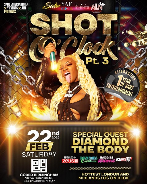 Shot O’clock 3 - Diamond The Body