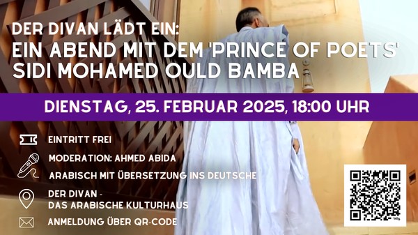 Poesieabend mit dem „Prince of Poets“ Sidi Mohamed Ould Bamba