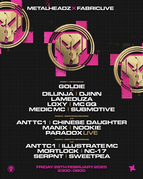 FABRICLIVE x METALHEADZ: Goldie, Dillinja, Submotive, Paradox, Loxy, Djinn, Chinese Daughter