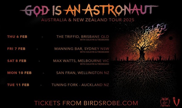 God Is An Astronaut Feb 2025 Australia + New Zealand Tour | Max Watts, Melbourne God Is An Astronaut Feb 2025 Australia + New Zealand Tour | Max Watts, Melbourne