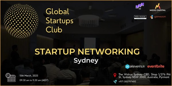 GLOBAL STARTUPS CLUB STARTUP NETWORKING Sydney Australia