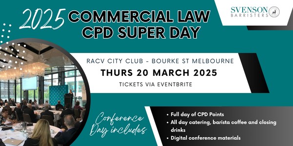 2025 Svenson Barristers Commercial Law CPD Day