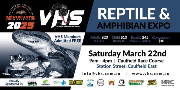 2025 VHS Reptile & Amphibian Expo brought to you by Minibeasts Enterprises